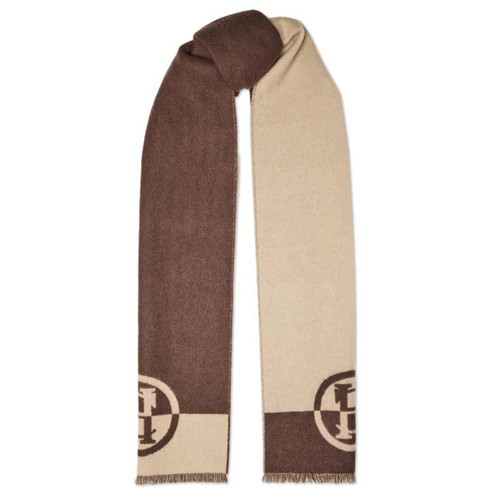 Chocolate Taupe Holland Cooper Womens Jacquard Scarf