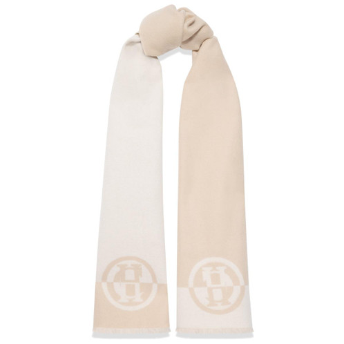 Cream Taupe Holland Cooper Womens Jacquard Scarf