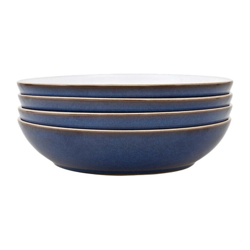 Denby Imperial Blue 4 Piece Pasta Bowl Set