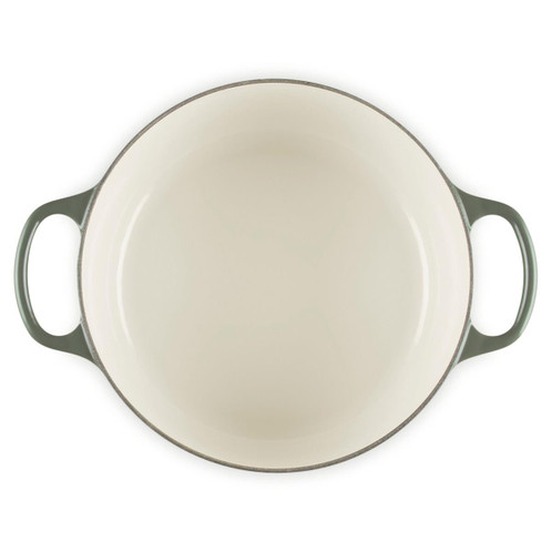 Thyme Le Creuset Signature Cast Iron Noel Round Casserole 24cm Interior