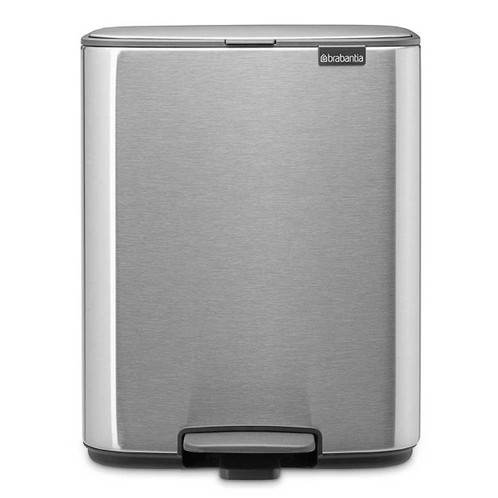 Matt Steel Brabantia Bo Pedal Bin 12 Litre