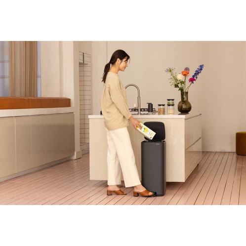 Mineral Infinite Grey Brabantia Bo Pedal Bin 30 Litre