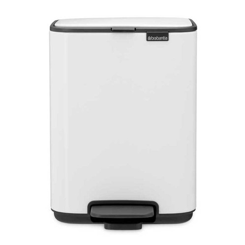 White Brabantia Bo Pedal Bin 4 Litre