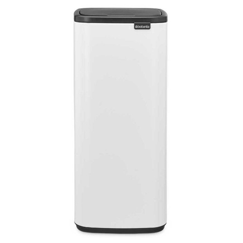 White Brabantia Bo Touch Bin 30 Litre