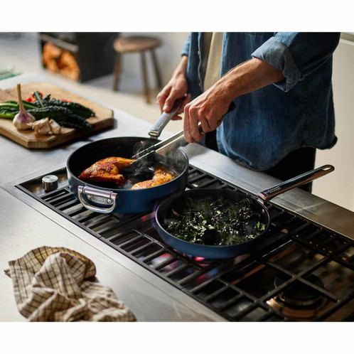 Joseph Joseph Space Folding Handle Ceramic Non-stick Saute Pan With Lid Lifestyle