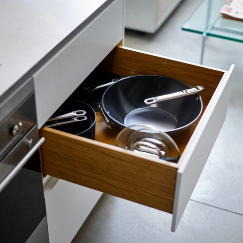  Joseph Joseph Space Folding Handle Ceramic Non-stick Wok 32cm Stored