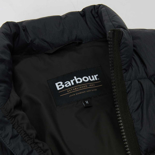 Black Barbour Mens Offshore Quilted Gilet Lining
