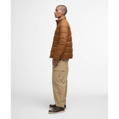 Umber Barbour Mens Offshore Quilted Jacket Side