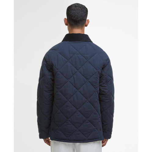 Navy Barbour Mens Modern Bedale Quilted Jacket Back
