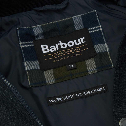 Navy Barbour Mens Modern Beaufort Waterproof Jacket Lining