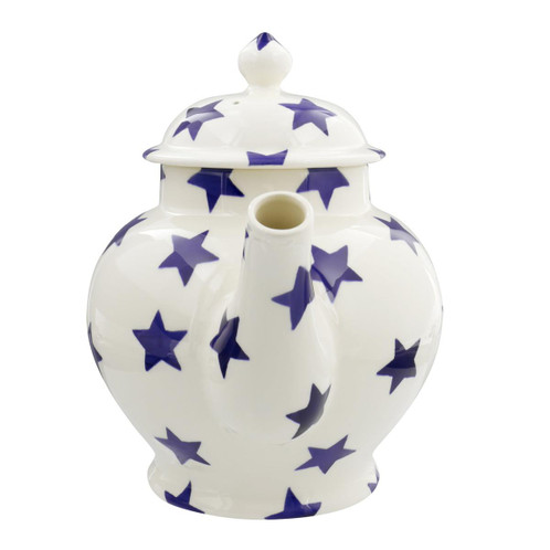 Emma Bridgewater Blue Star 4 Mug Teapot Spout