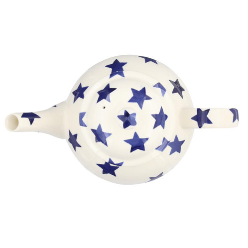 Emma Bridgewater Blue Star 4 Mug Teapot Top