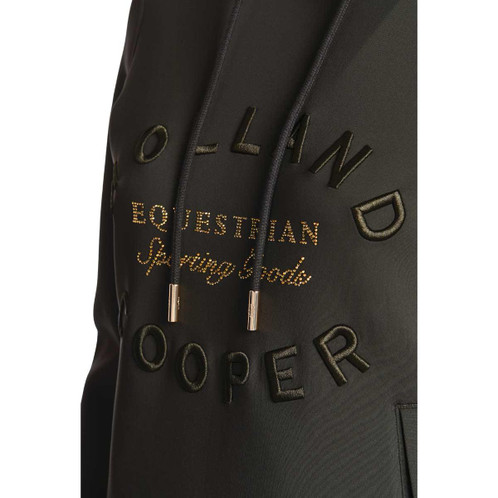 Heritage Khaki Holland Cooper Womens Crystal Hoodie Chest Detail