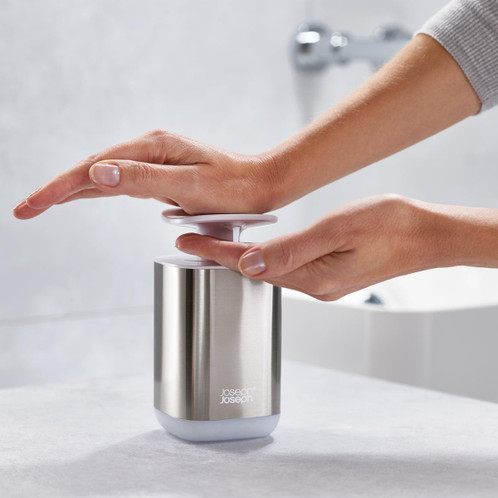Joseph Joseph 2-piece Stainless Steel Bathroom Sink Set Soap Dispenser