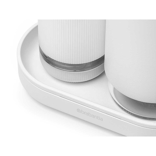 Mineral Fresh White Brabantia SinkStyle Soap Dispenser Set Detail