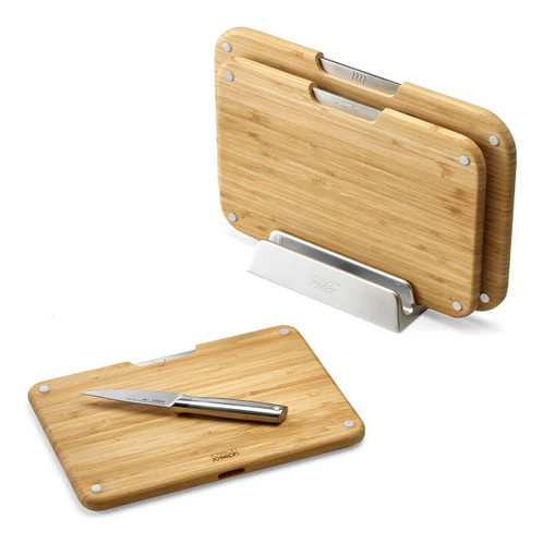  Joseph Joseph Nest Boards 3-piece Bamboo Chopping Board Set With Knife