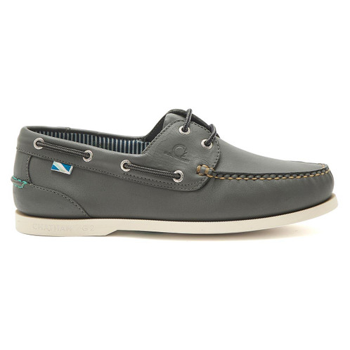 Dark Grey Chatham Mens Crew G2 Deck Shoe Side View