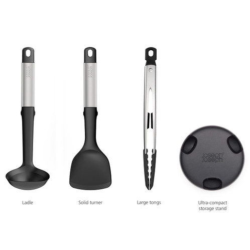 Joseph Joseph Elevate Fusion 3-piece Utensil Set With Stand Detail