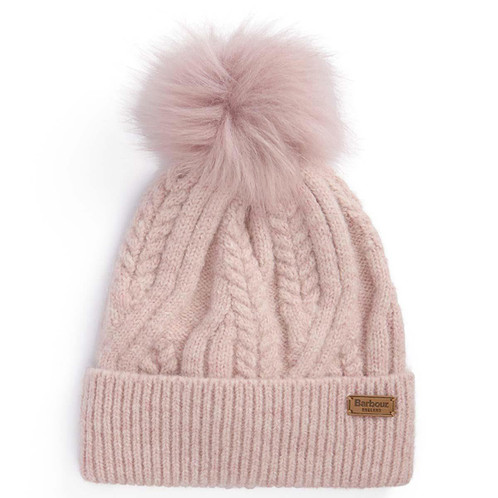 Barbour Womens Elsdon Beanie Hat gardenia