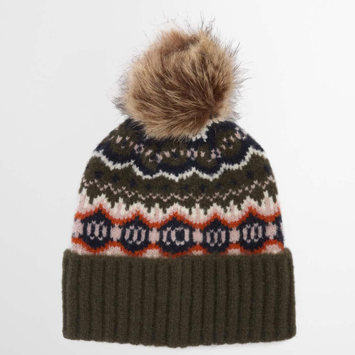 Barbour Womens Helen Fair Isle Beanie back