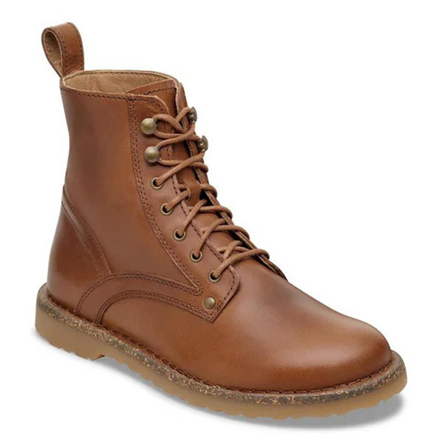 Cognac Birkenstock Bryson Natural Leather Boots