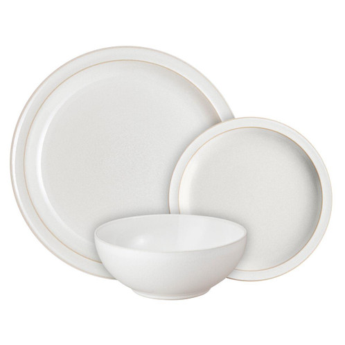 Denby Cotton White 12 Piece Tableware Set