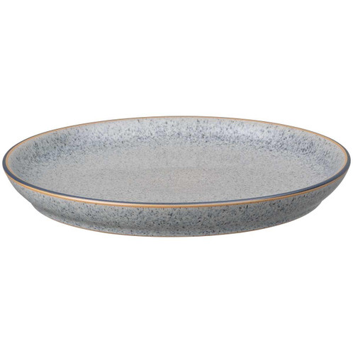 Denby Studio Grey Coupe Dinner Plate Side View