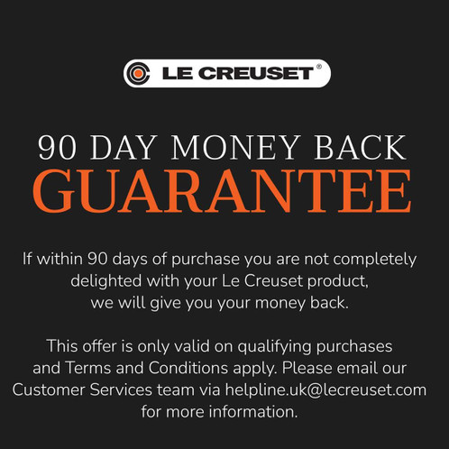 Le Creuset Signature Cast Iron Shallow Casserole 30cm Lapis Money Back Guarantee Details