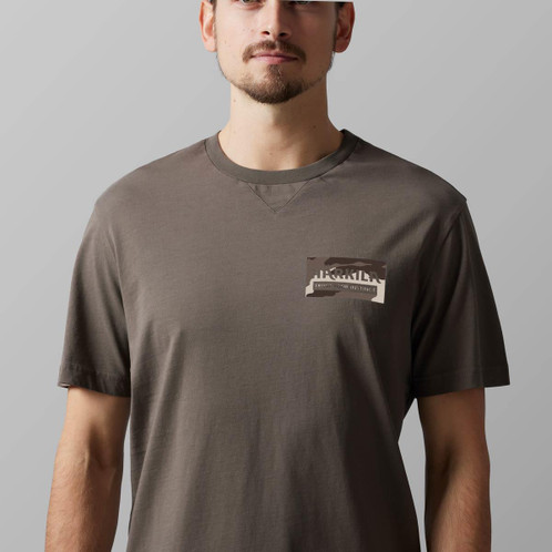 Brown Granite Harkila Mens Core T-shirt On Model