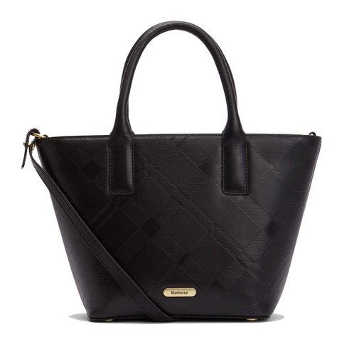 Black/Deboss Tartan Barbour Womens Burch Deboss Leather Bag