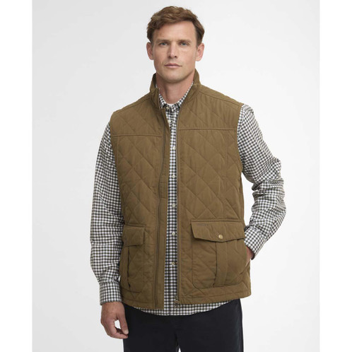 Beech Barbour Mens Sander Quilted Gilet Front