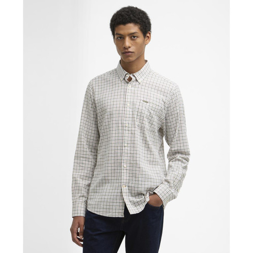 Barbour Mens Nelson Gingham Tailored Shirt Front