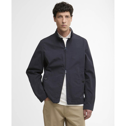 Navy Barbour Mens Tyneside Casual Jacket Front