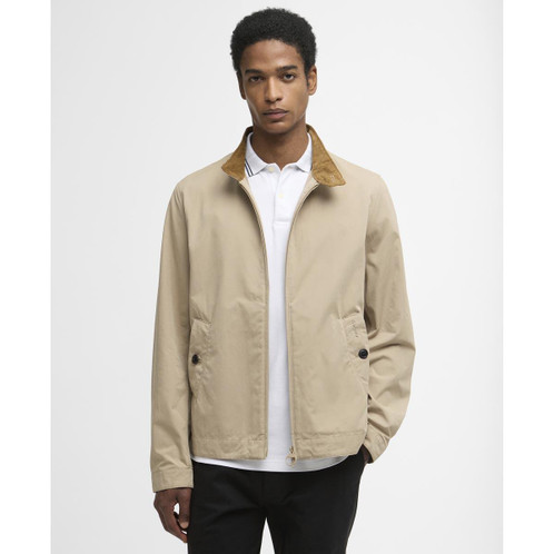 Washed Stone Barbour Mens Tyneside Casual Jacket Front