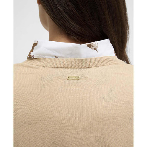 Safari Barbour Womens Clover Knitted Jumper back