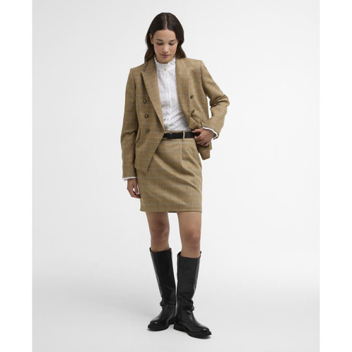 Barbour Womens Petunia Mini Skirt On Model