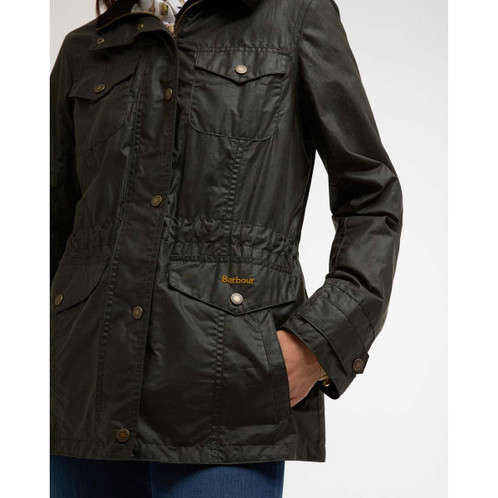 Barbour Womens Summer Sapper Wax Jacket Pocket