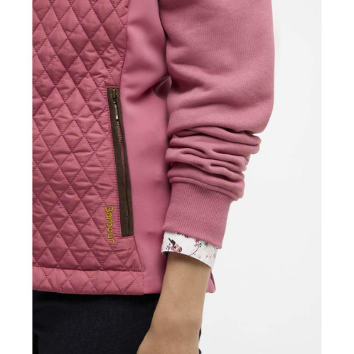 Wild Berry Barbour Womens Basswood Gilet sleeve