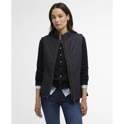 Navy Barbour Womens Basswood Gilet front2