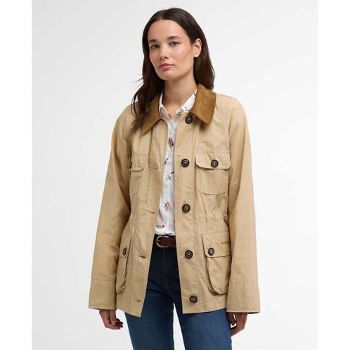 Safari Barbour Womens Croton Casual Jacket front