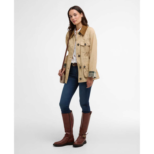 Safari Barbour Womens Croton Casual Jacket model