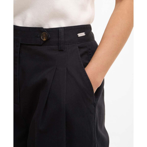 Dark Navy Barbour Womens Verona Trousers Pocket