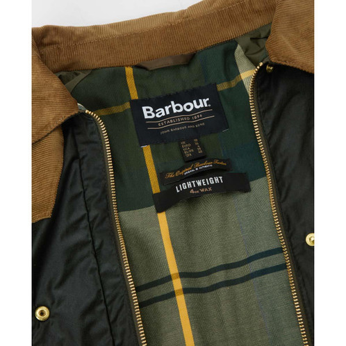 Fern/Ancient Barbour Womens Argill Wax Jacket inner