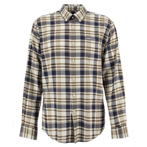 Navy Barbour Mens Hunwick Regular Shirt
