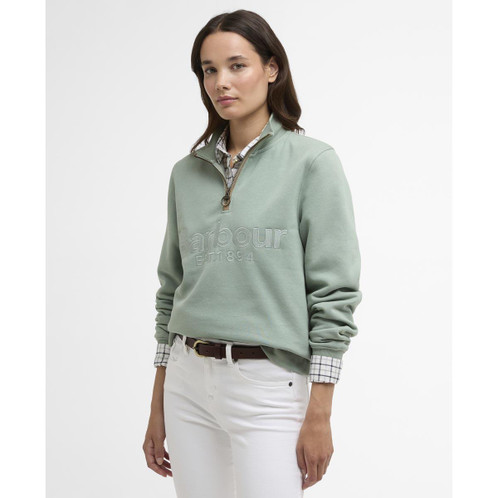 Blue Sage Cynthia Half Zip Sweatshirt front