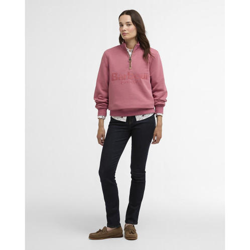 Wildberry Cynthia Half Zip Sweatshirt model