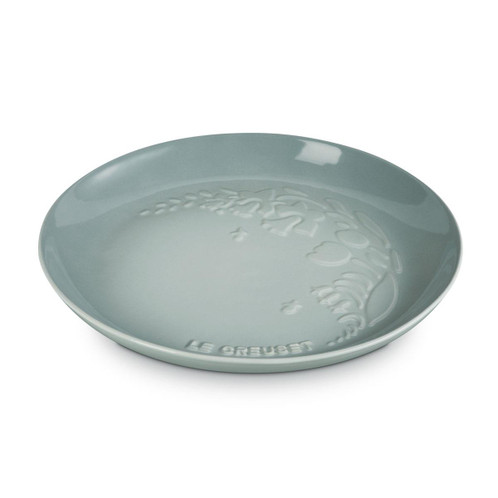  Le Creuset Stoneware Plate La Jardin Collection Sea salt