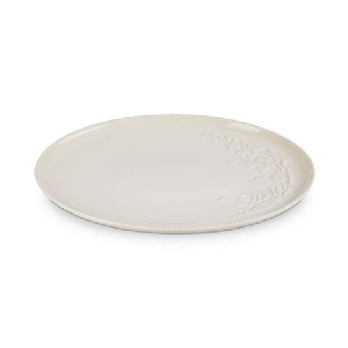 Le Creuset Stoneware Serving Platter La Jardin Collection meringue