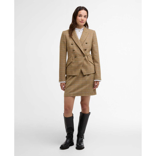 Soft Blue Barbour Womens Wisteria Tailored Blazer Full Shot