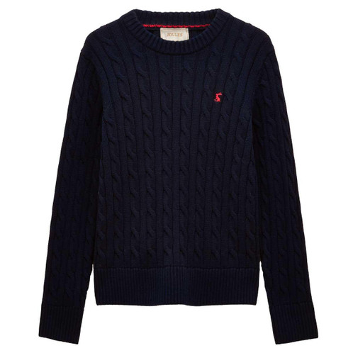 Navy Joules Womens Cotton Crew Neck Jumper